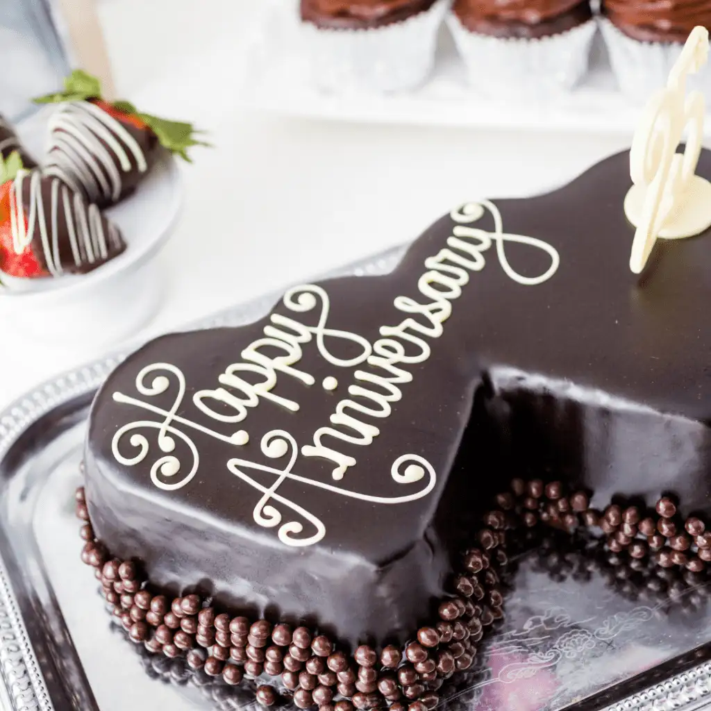 Anniversary cake cutting setup – Lavish Tent event management